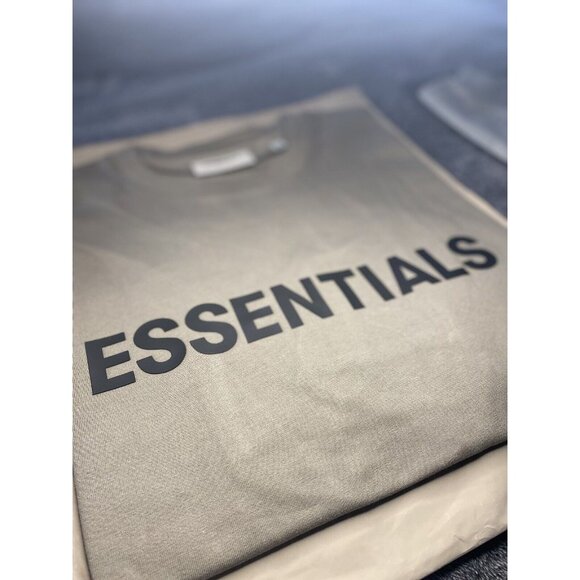 Size Large (L) Fear of God Essentials Cement T-Shirt - Picture 2 of 5